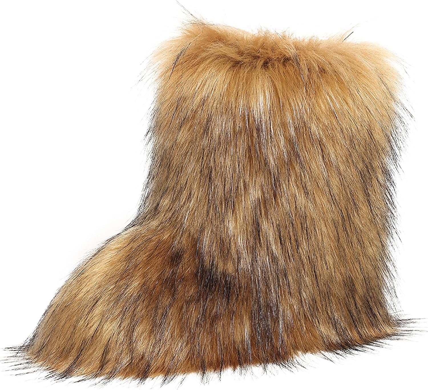 Women's Faux Fur Ankle Boots Fluffy Warm Winter Furry Fashion Boots