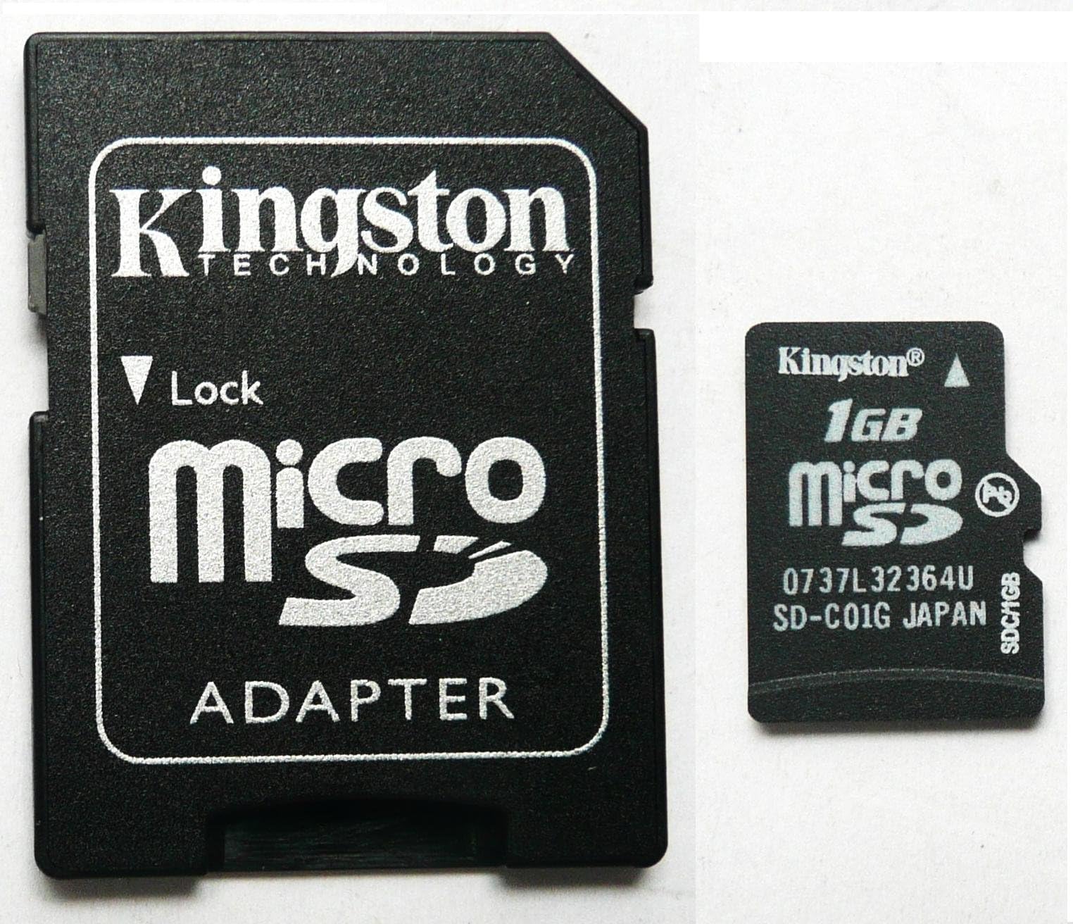 1GB KINGSTON MICRO SD CARD BULK PACK WITH ADAPTOR