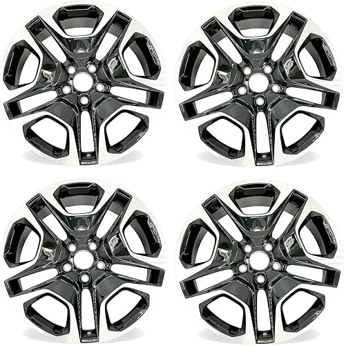 Nuevo juego de llantas de aleación de 19 pulgadas y 19 x 7.5 pulgadas para Toyota RAV4 2019-2024 | Llanta de repuesto de diseño OEM | Acabado negro