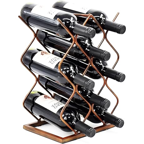 8 Bottle Wine Rack - Countertop Elegance for Wine Enthusiasts