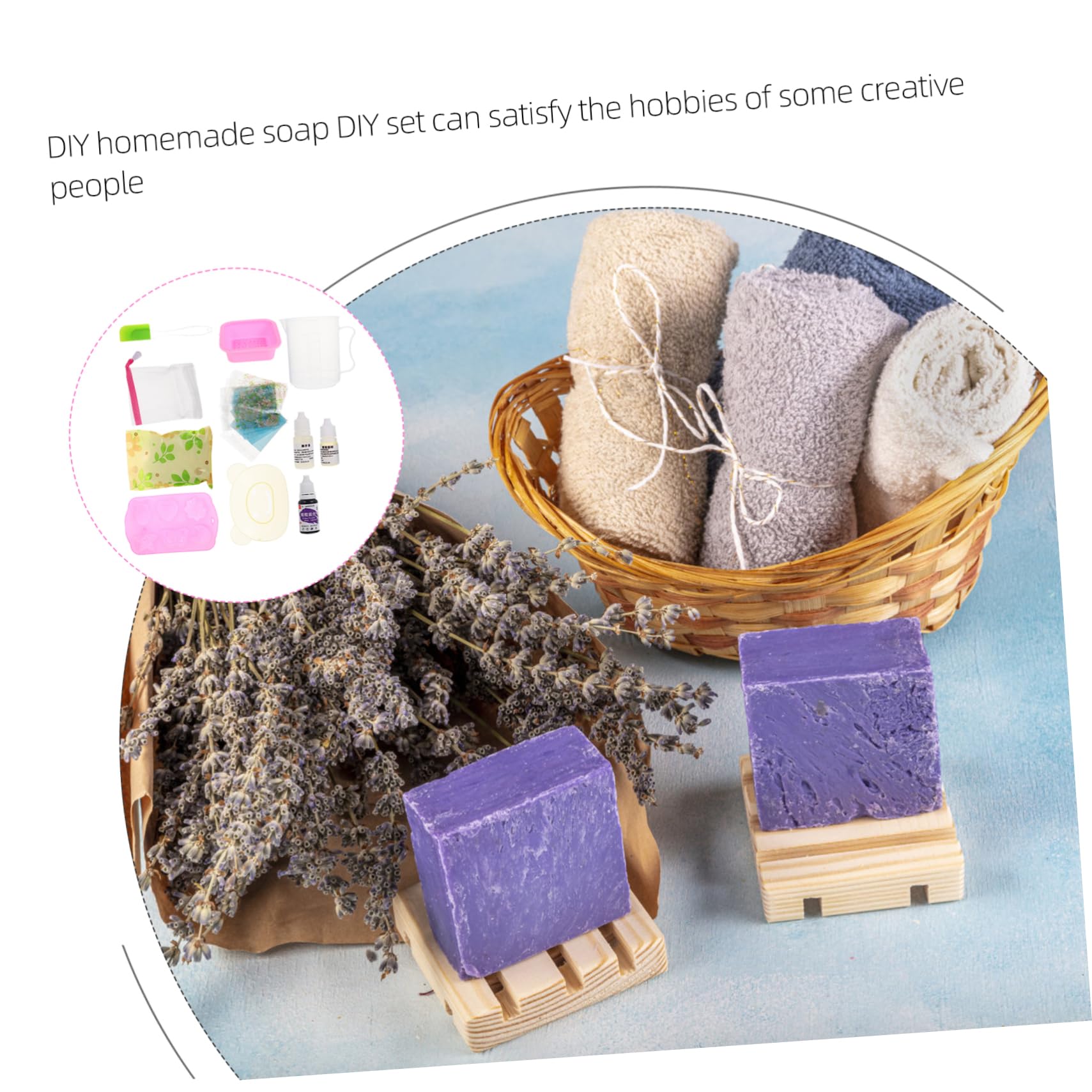 NUOBESTY 1set Kit Per La Creazione Di Sapone Fai Da Te Per Principianti Accessori Per Produzione Di Sapone Casa Varietà Di Forme e Colori Casual