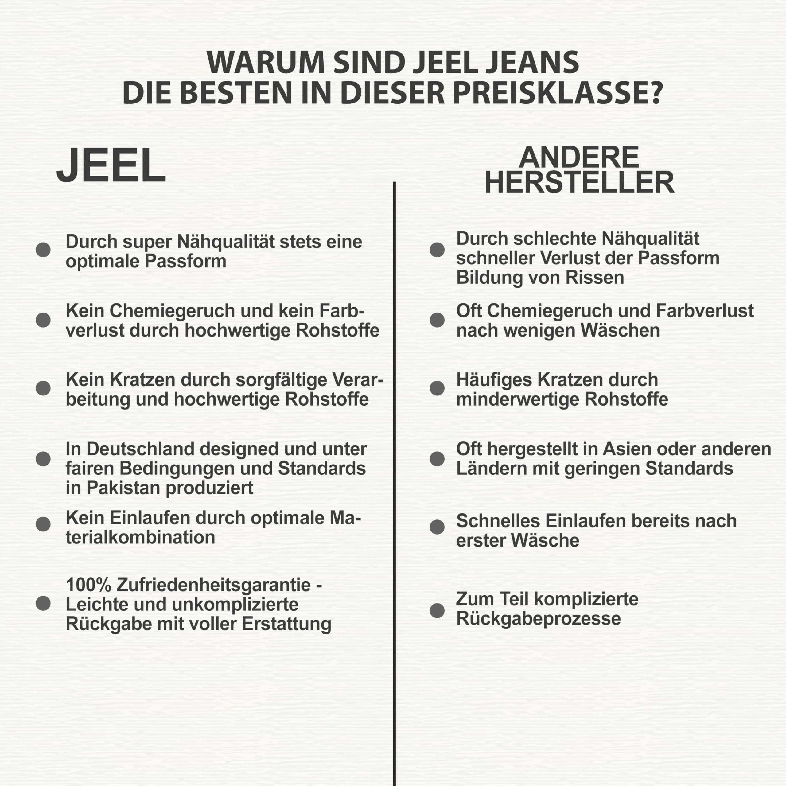 JEEL Herren Sweat-Jeans - Regular-Fit Straight-Cut - Stretch Washed Denim-Look - Jeans-Hose