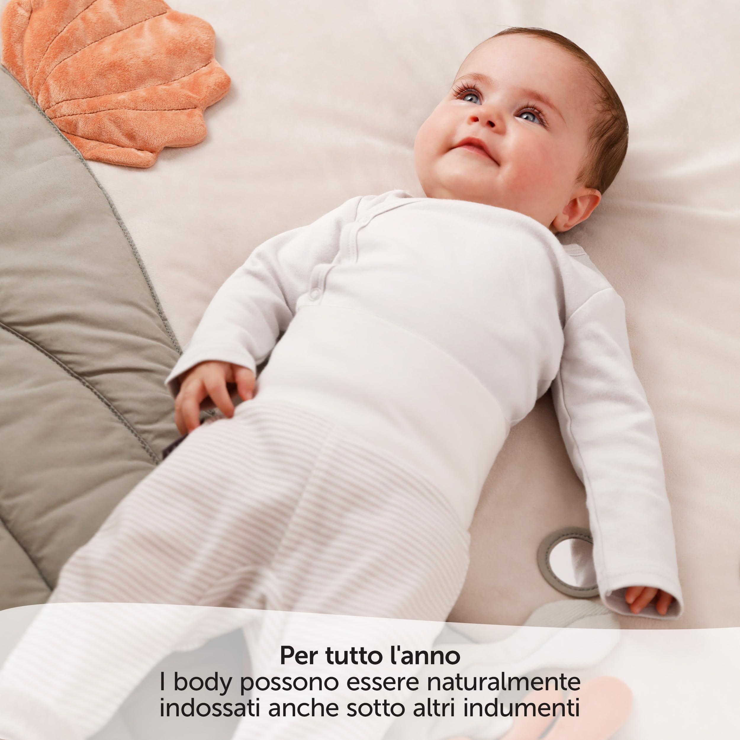 LaLoona Body Neonato Avvolgente Maniche Lunghe 3 Pezzi - Tutine Neonato Cotone con Bottoni, Testato OekoTex Standard 100 -