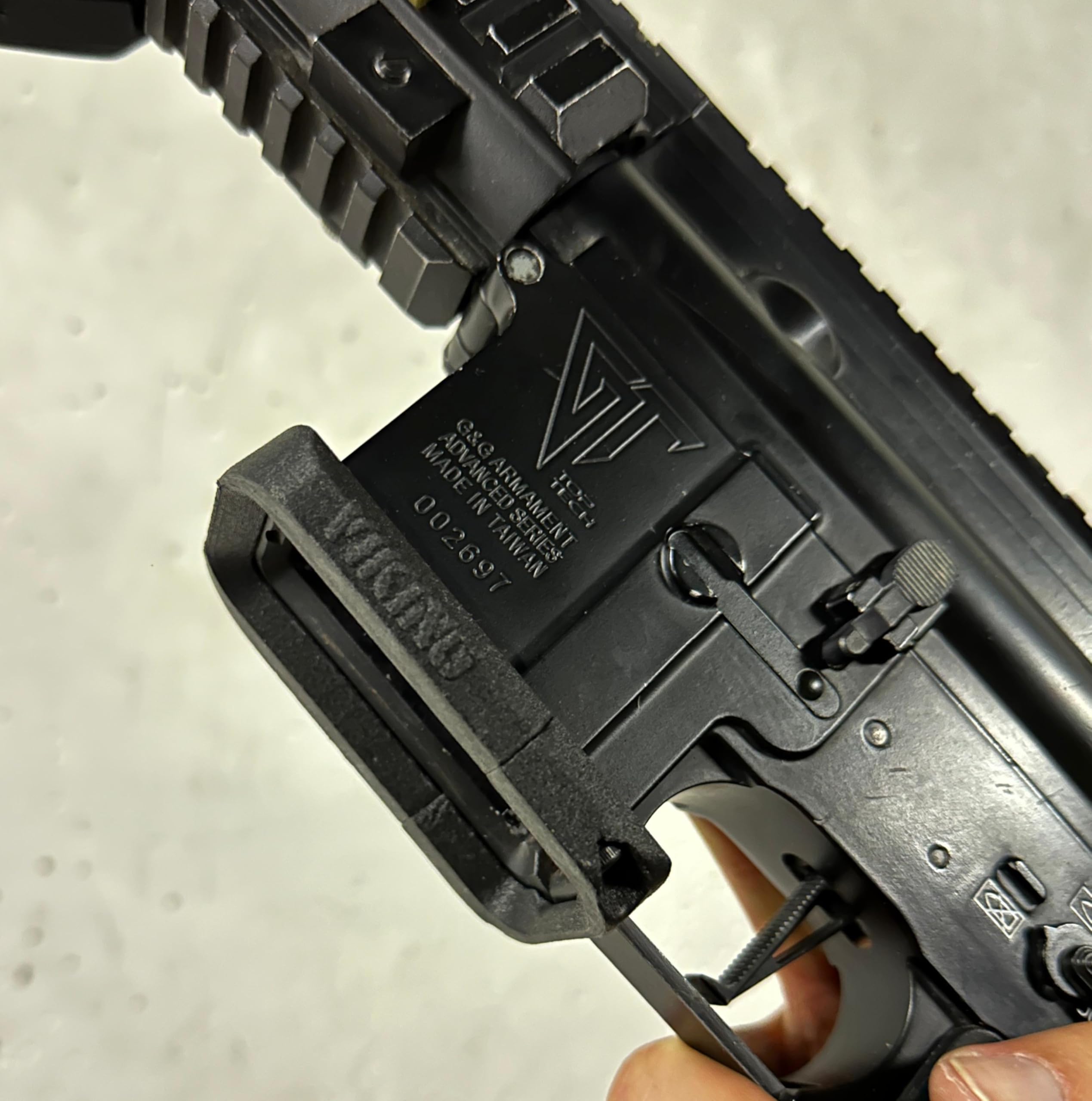 Genérico Viking - Fucile Combat Magwell M4/M416 o AR15/MK18 - Poliammide con fibra di carbonio - Accelera ricarica e stabilità - Ideale per repliche Airsoft MilSpec, CQB e allenamento