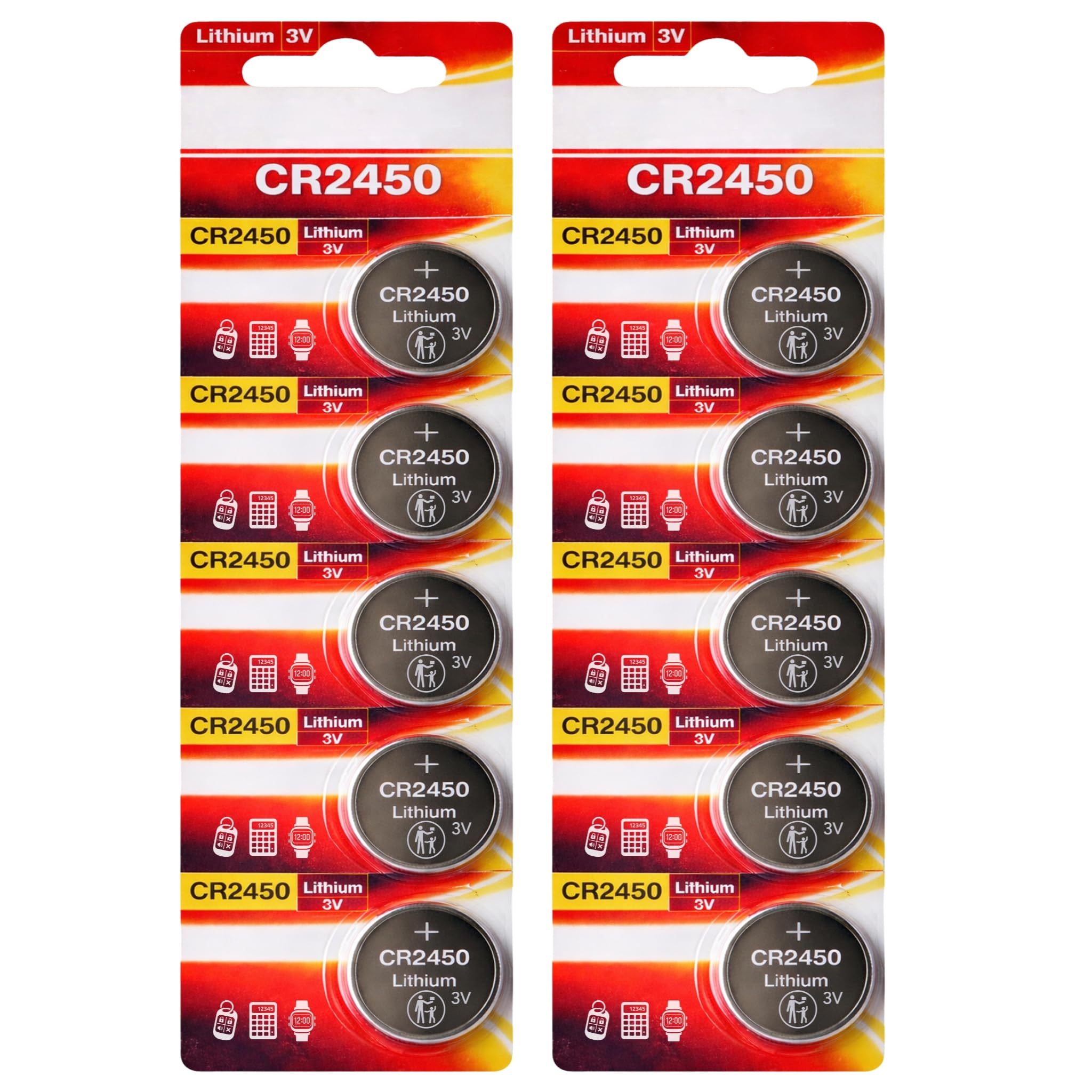 CR2032 Batteries, Long Lasting 3V Lithium Coin Cell 2032 Battery for Apple Airtag, Car Key Fobs, Watches, Heart Rate Monitors, Scales, LED Candles, Calculators & Other Small Devices (Pack of 2) — view 22