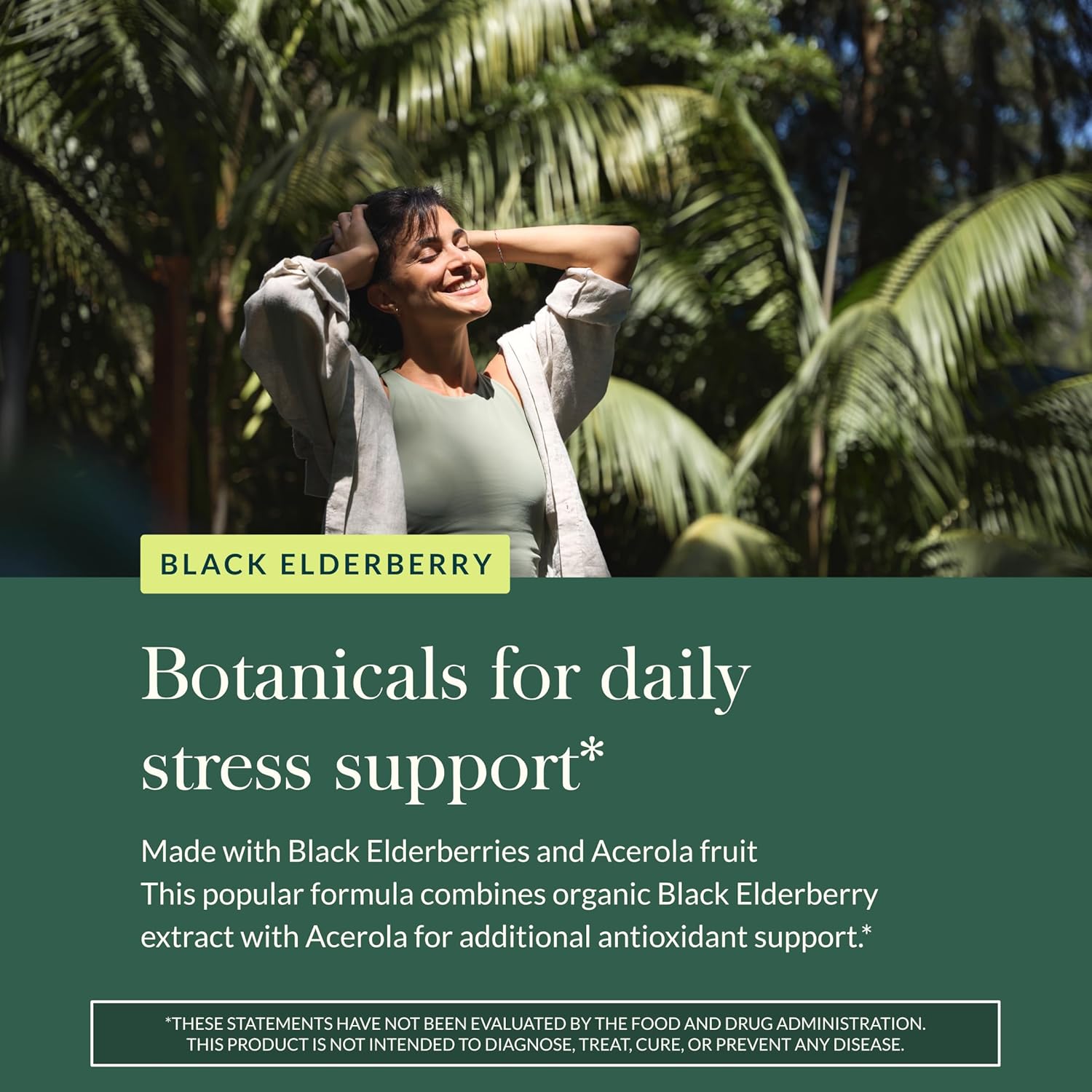 Gaia Herbs Black Elderberry - Daily Immune Support Supplement to Help Support Wellness - with Black Elderberries & Acerola Fruit for Antioxidant Support* - 120 Vegan Capsules (60 Servings) - Image 5