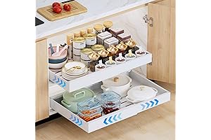 Peel and Stick Expandable Cabinet Drawers: Kitchen Organization Made Easy