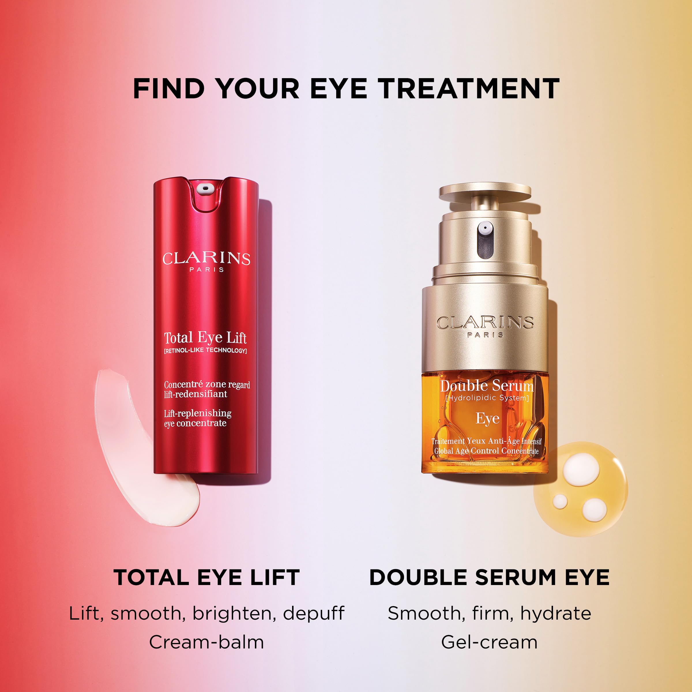 Clarins NEW Total Eye Lift | Anti Aging Eye Cream | Targets Wrinkles, Crow's Feet, Dark Circles and Puffiness For a Visible Eye Lift in 30 Seconds | REFILLABLE