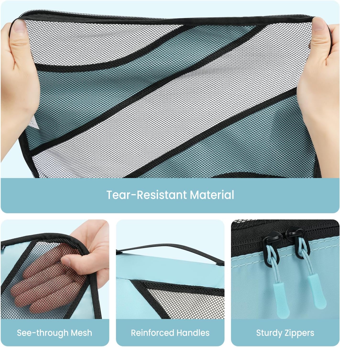 BAGAIL 6 Set Packing Cubes,Travel Luggage Packing Organizers - Image 3