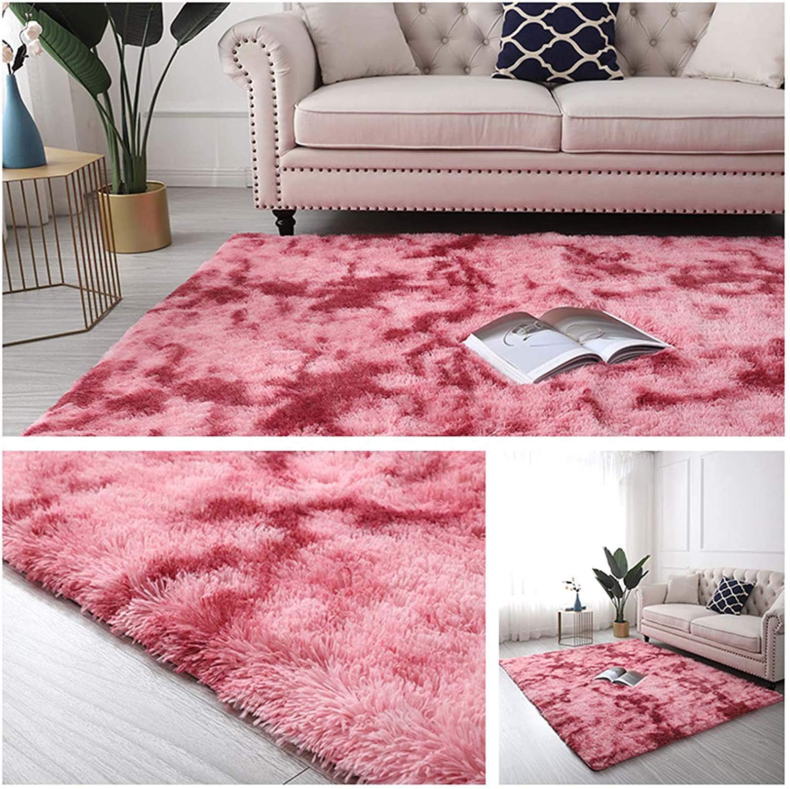 Ultramiękkie, puszyste dywany do salonu 100x200 cm, luksusowy aksamitny dywan z długim włosiem, pluszowy dywan dla dziewczynek i dzieci, dekoracja domu, dywany podłogowe
