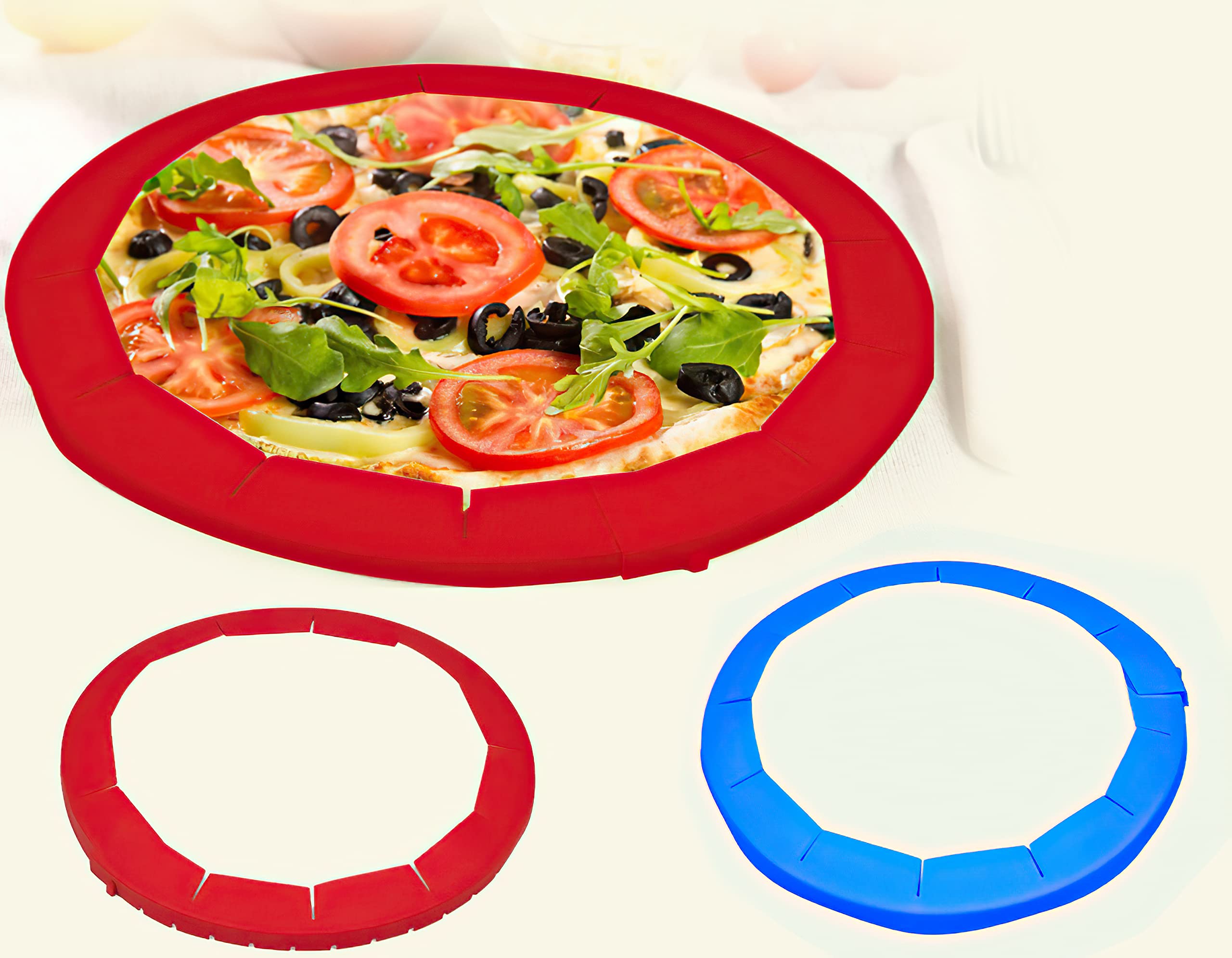 Melostu2 Pack Pie Crust Shield Adjustable Bake Crust Protector,Pie Kitchen Tool edges of pie Pie Crust Protector Cover , Fit 8-11.4 Inch Pies