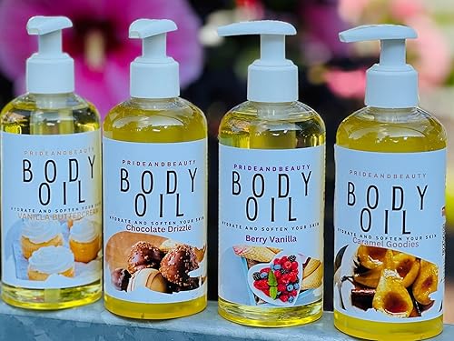Miniatura 2 de Vanilla Body Oil. After Shower Oil. Skin Hydrating Oil. Body Oil Scented. Body Oils For Women Dry Skin.(Amber Vanilla Blossom, 8 OUNCES) (Chocolate)