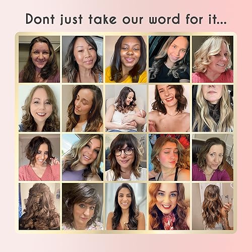 Miniatura 6 de ELLA BELLA Rizador de pelo profesional de 1 pulgada  Rizador de pelo profesional  Varita rizadora  Plancha rizadora de cerámica  Transforma tu