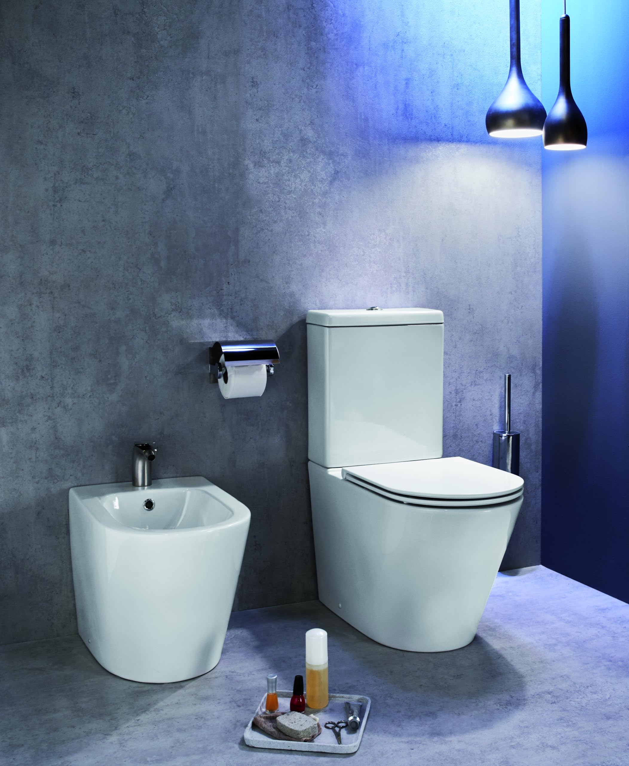 JACOB DELAFON Ceramiczny bidet do podłogi owiewka do ściany Łatwe czyszczenie i konserwacja Łatwa instalacja Kolor biały RODIN+ EBJ0002-00
