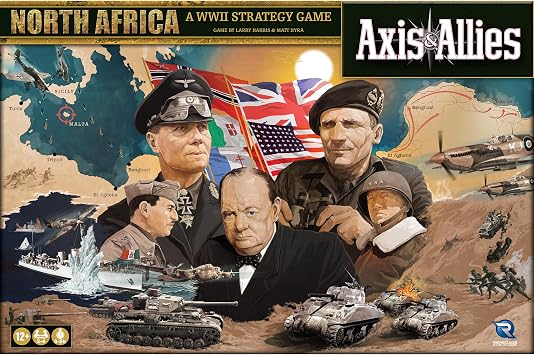 Renegade Game Studios | Axis & Allies: North Africa | Board Game | Ages 12+ | 2-4 Players | 3-5 Hours Playing Time