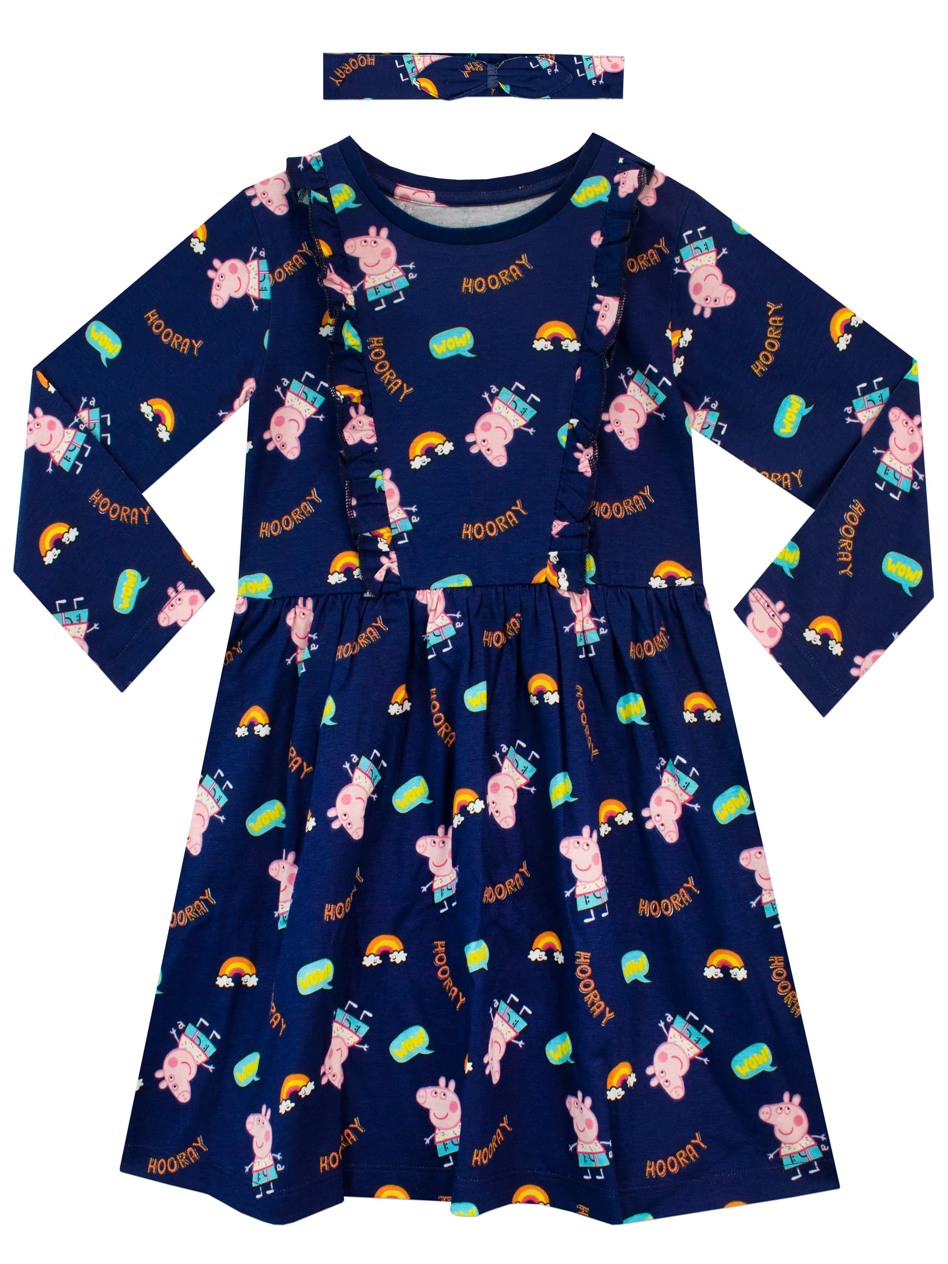 Peppa Pig Vestido y Diadema para Niñas