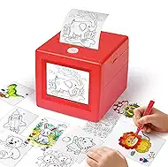 Smart AI Voice Sticker Maker Machine for Kids, Portable Thermal Sticker Printer Box with Display, Voice-Activated Inkless Mini Sticker Printer for DIY Crafts & Creative Gifts, Ages 6+