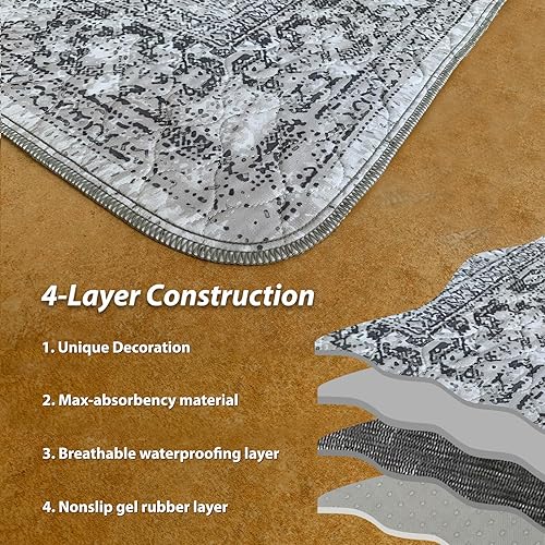 Miniatura 15 de nunubaby Almohadillas lavables para orina de perros, elegante, antideslizante, a prueba de fugas, reutilizable, ultraabsorbente, para jaulas y