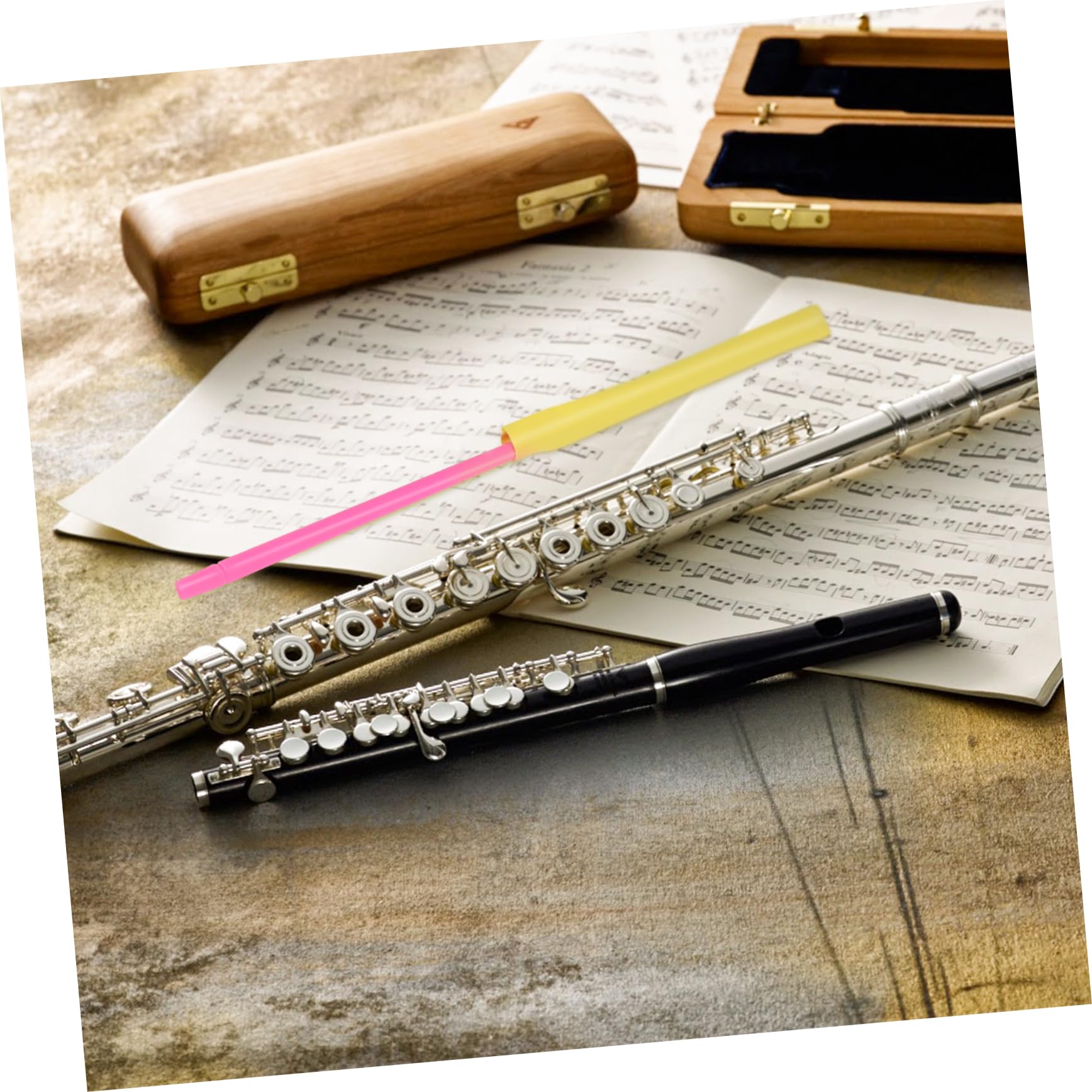 OFFSCH Flute Cleaning Rod Practical Flute Cleaning Supply Essential for Instrument Maintenance No Scratch Smooth Surface