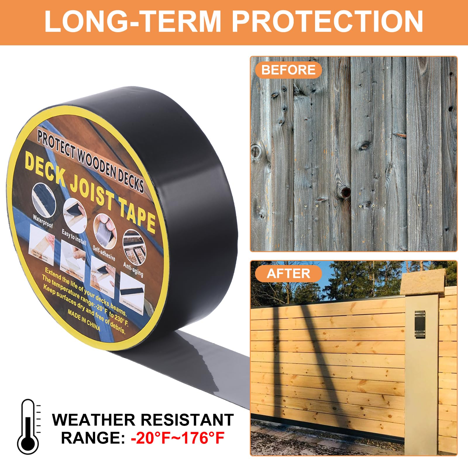 Ruban De Solin En Bois Pour Terrasse, Ruban De Terrasse Pour Une Utilisation En Extérieur