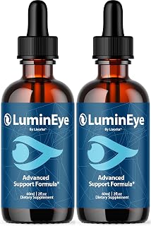 (2 Pack) LuminEye Drops - Official Lumin Eye Drops Daily Eye Health Advanced Support Premium Formula, LuminEyesDrops All Natural Supplement Liquid for Overall Health & Wellness, 2 Bottles for 2 Months