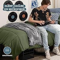 Vista 359 de Bare Home Comforter Set - King/California King Size - Ultra-Soft - Goose Down Alternative - Premium 1800 Series - All Season Warmth