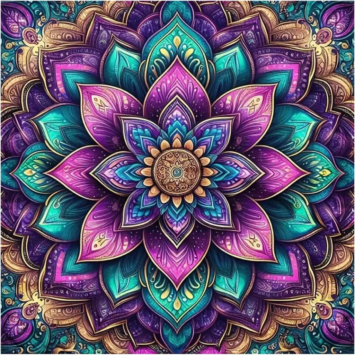 Amazon.com: AMORARS Mandala Diamond Painting Kit for Adults - 5D ...