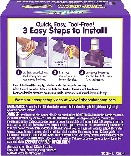 Miniatura 2 de Kaboom Scrub Free! Sistema de limpieza de inodoros, 5532366, Sistema d elimpieza, 1