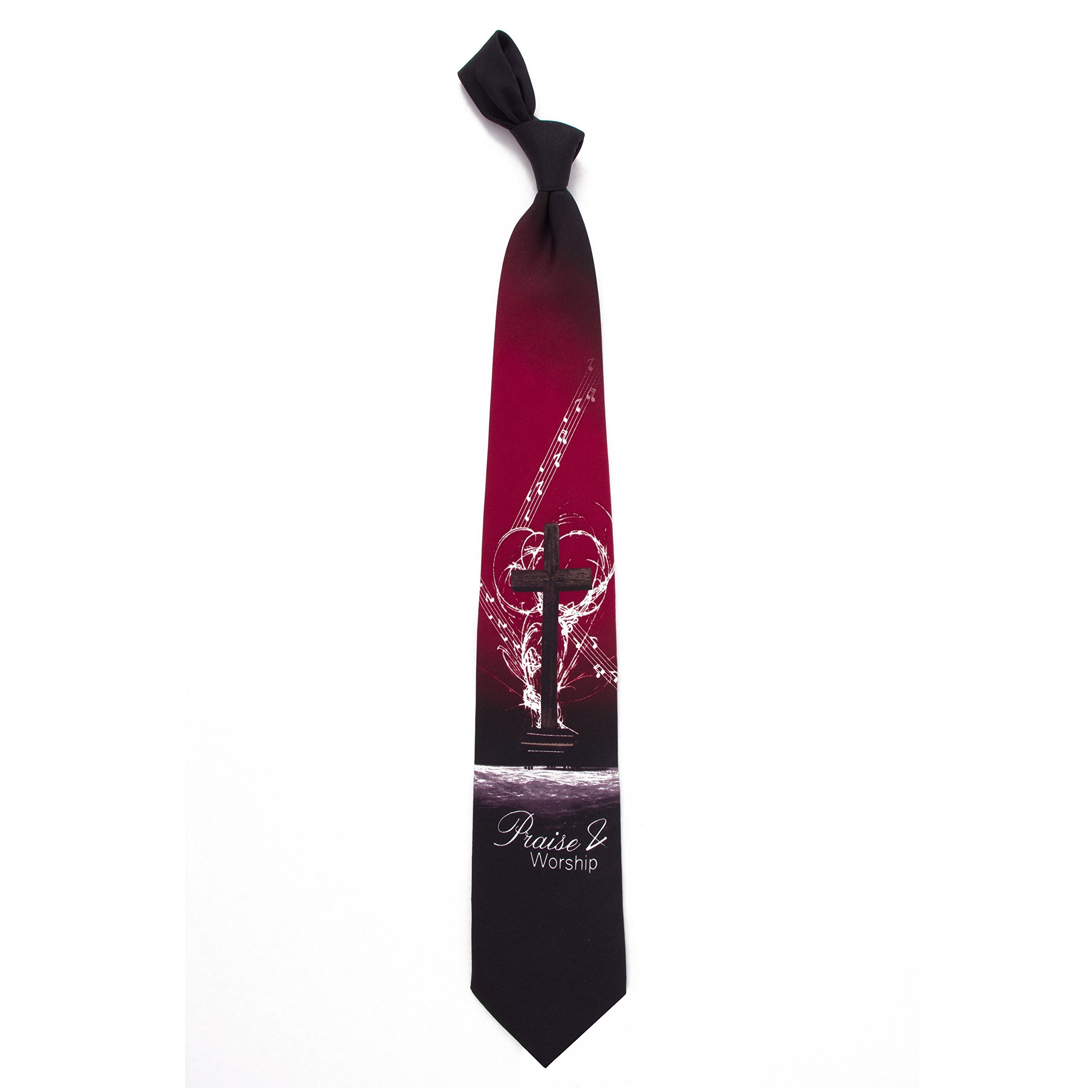 183454 Tie-Praise & Worship Him - 100 Percent Silk