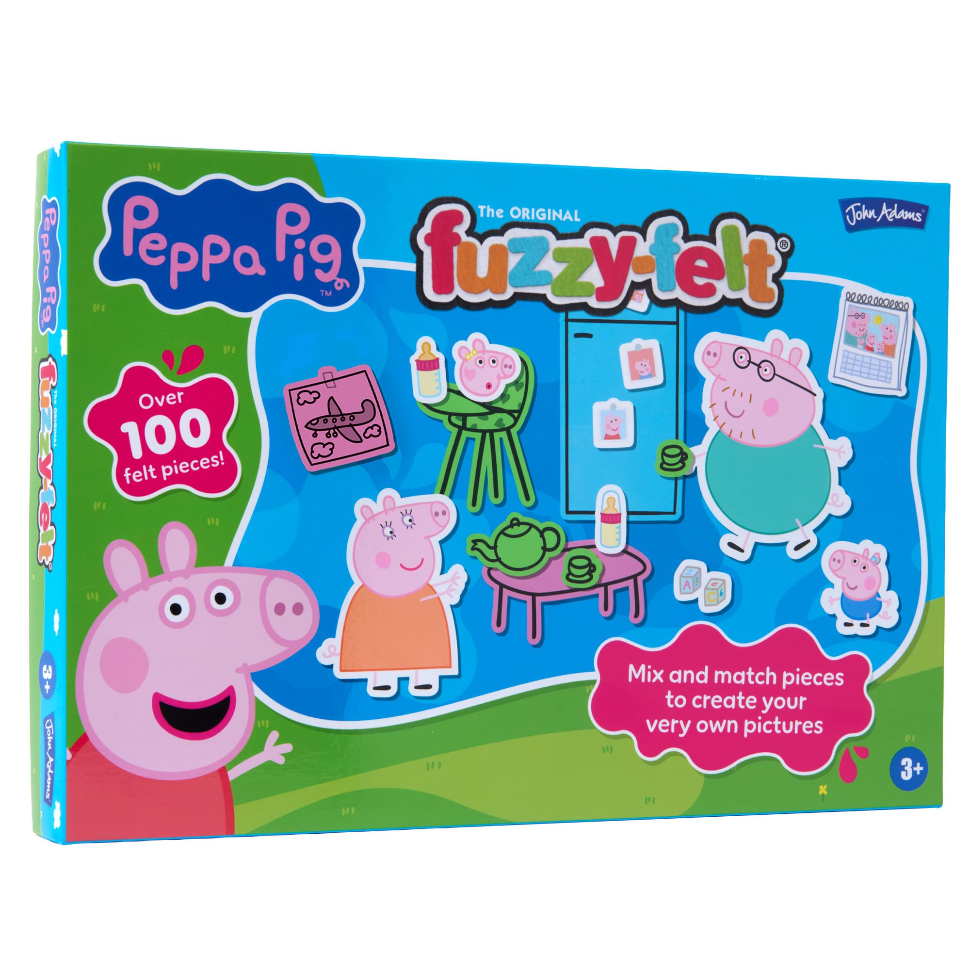 Fuzzy-Felt Peppa Pig Activity Set, Over 100 Felt Pieces, Ages 3+