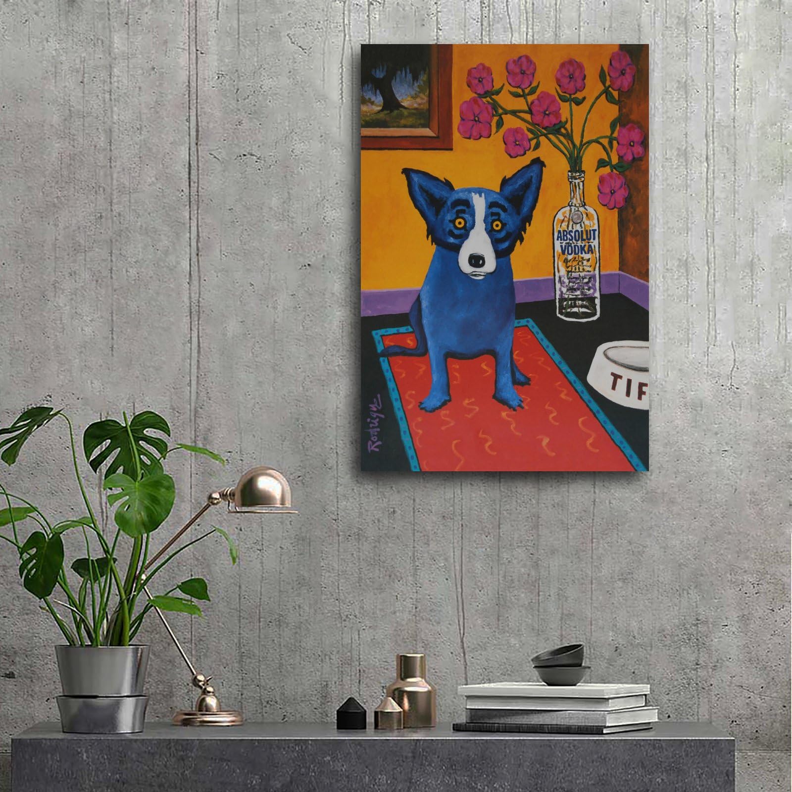 Amazon.com: George Rodrigue Blue Dog(Absolut Rodrigue) Poster