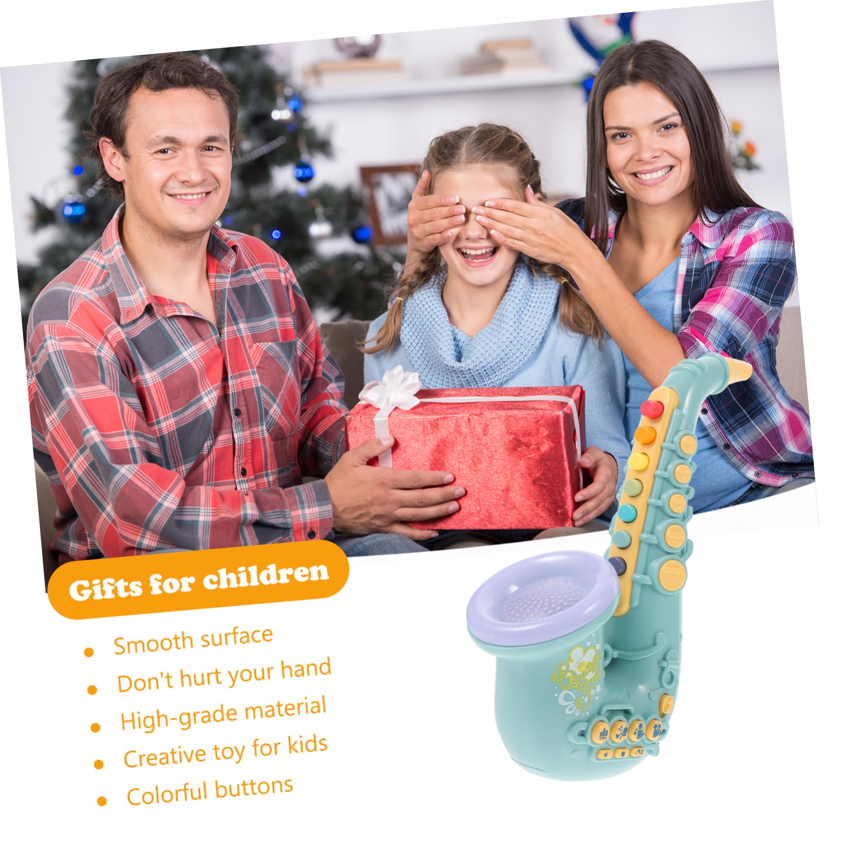 FAVOMOTO Music Instruments Simulation Saxophone Toy Educational Toys Plaything for Boys Girls