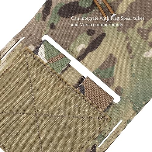 Miniatura 5 de Conjunto de bolsa de ala expansiva, soporte de radio militar 5.56 Mag bolsa chaleco de caza accesorios bolsa lateral aparejo pecho