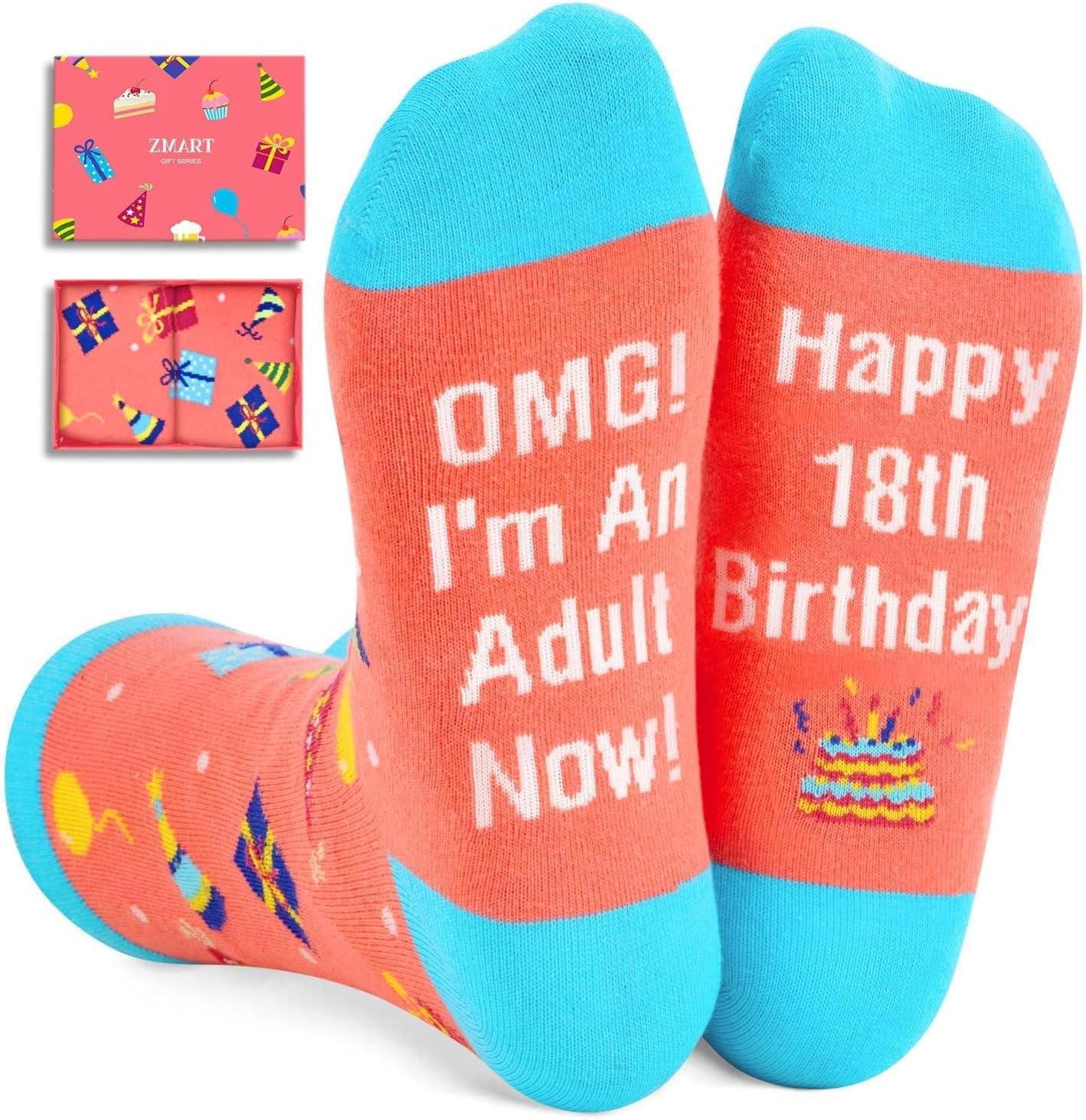 Teen Preteen Girl Birthday Gifts - 12-14 & 16 18 Year Old Boy Birthday Socks