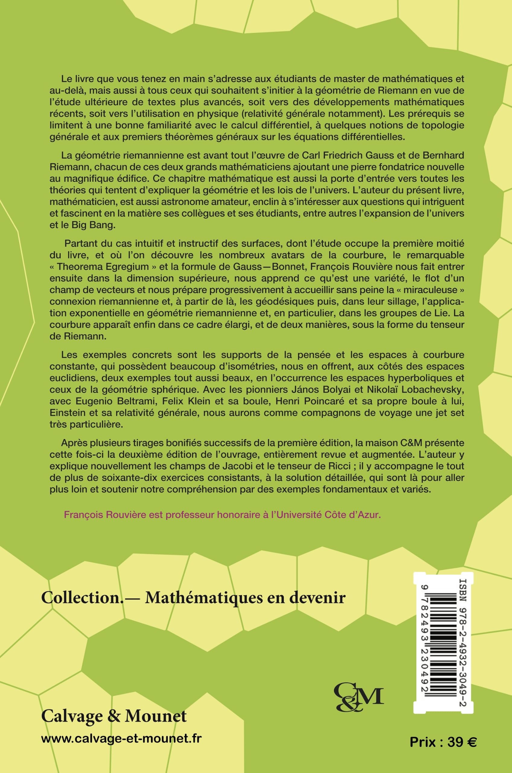 Initiation à la géométrie de Riemann