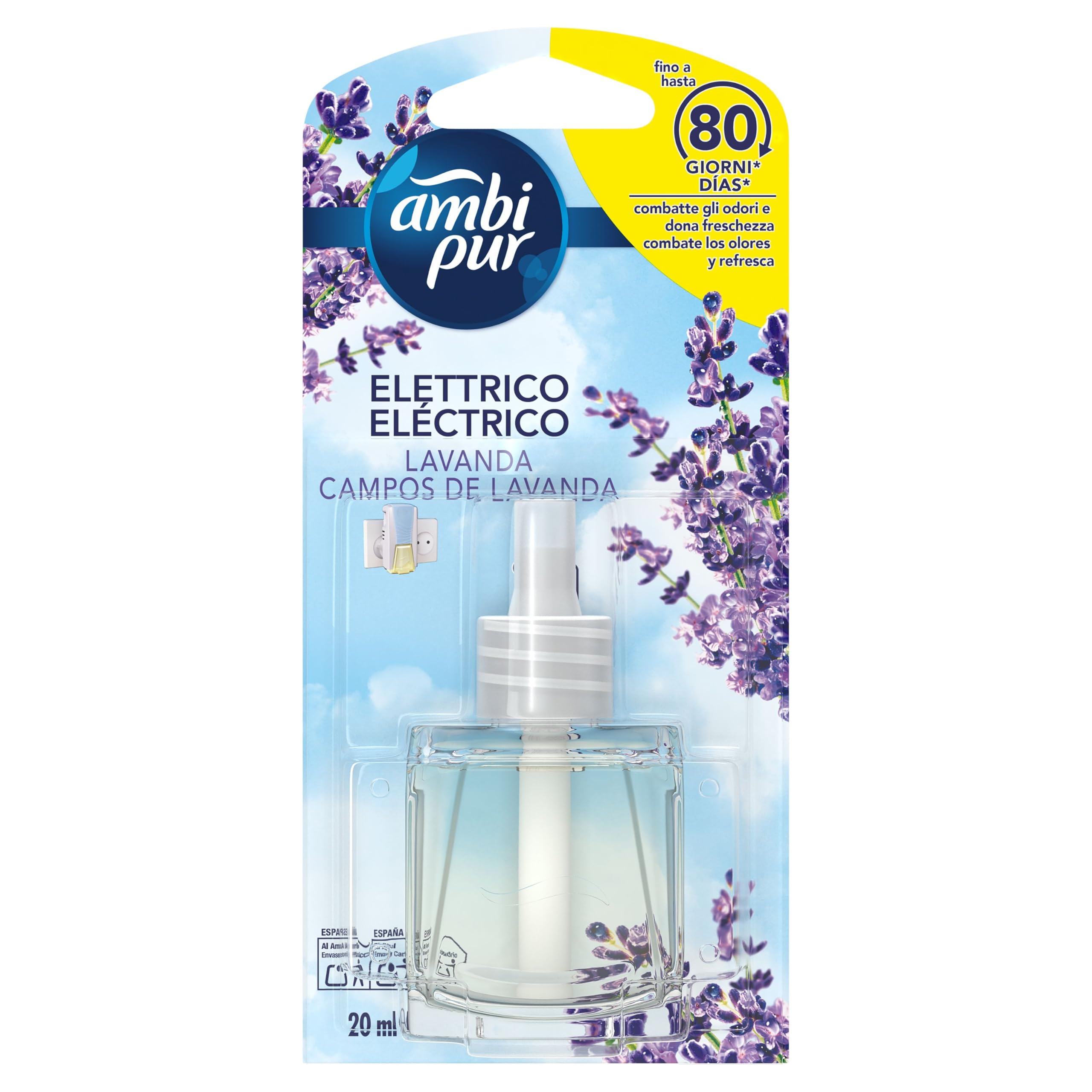 Ambi Pur Lavanda Ricarica Diffusore Elettrico 9x20ml