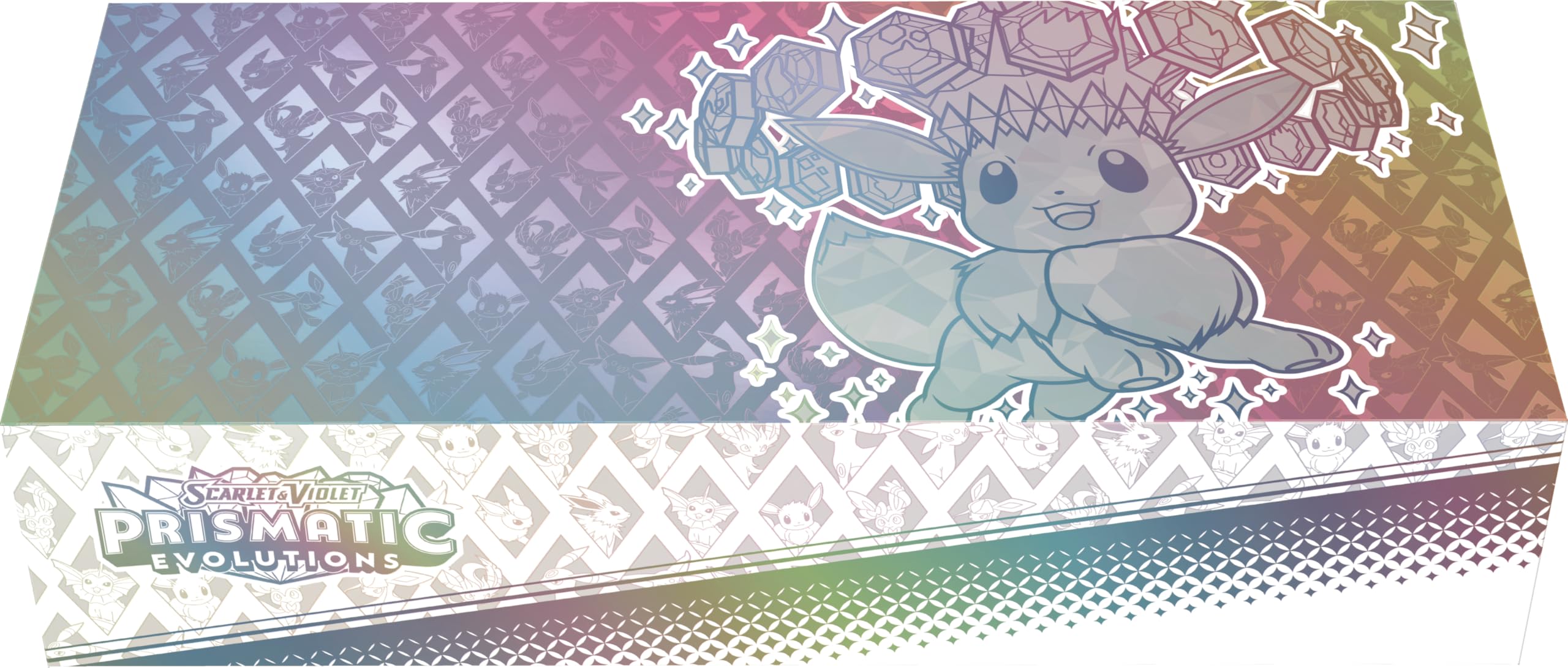 Pokémon-Sammelkartenspiel: Super-Premium-Kollektion Karmesin & Purpur – Prismatische Entwicklungen (1 holografische Vollbild-Promokarte,1 Flauschige Evoli-Deckbox & 15 Boosterpacks)