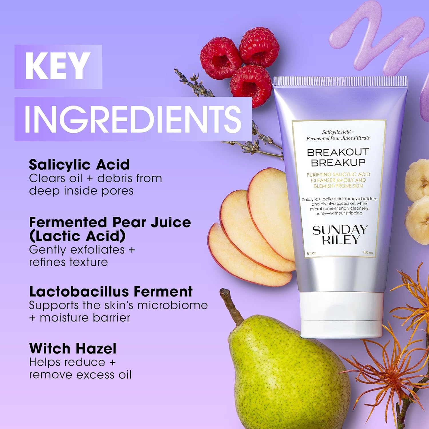 Sunday Riley Breakout Breakup Salicylic Acid Cleanser for Blemish-Prone Skin - Image 4