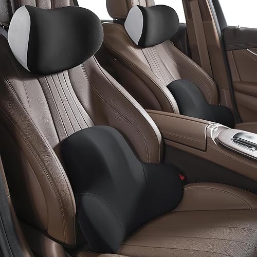 Miniatura 8 de Soporte lumbar para automóvil, soporte de espalda para asiento de conducción, alivio del dolor de espalda baja, almohada lumbar de espuma