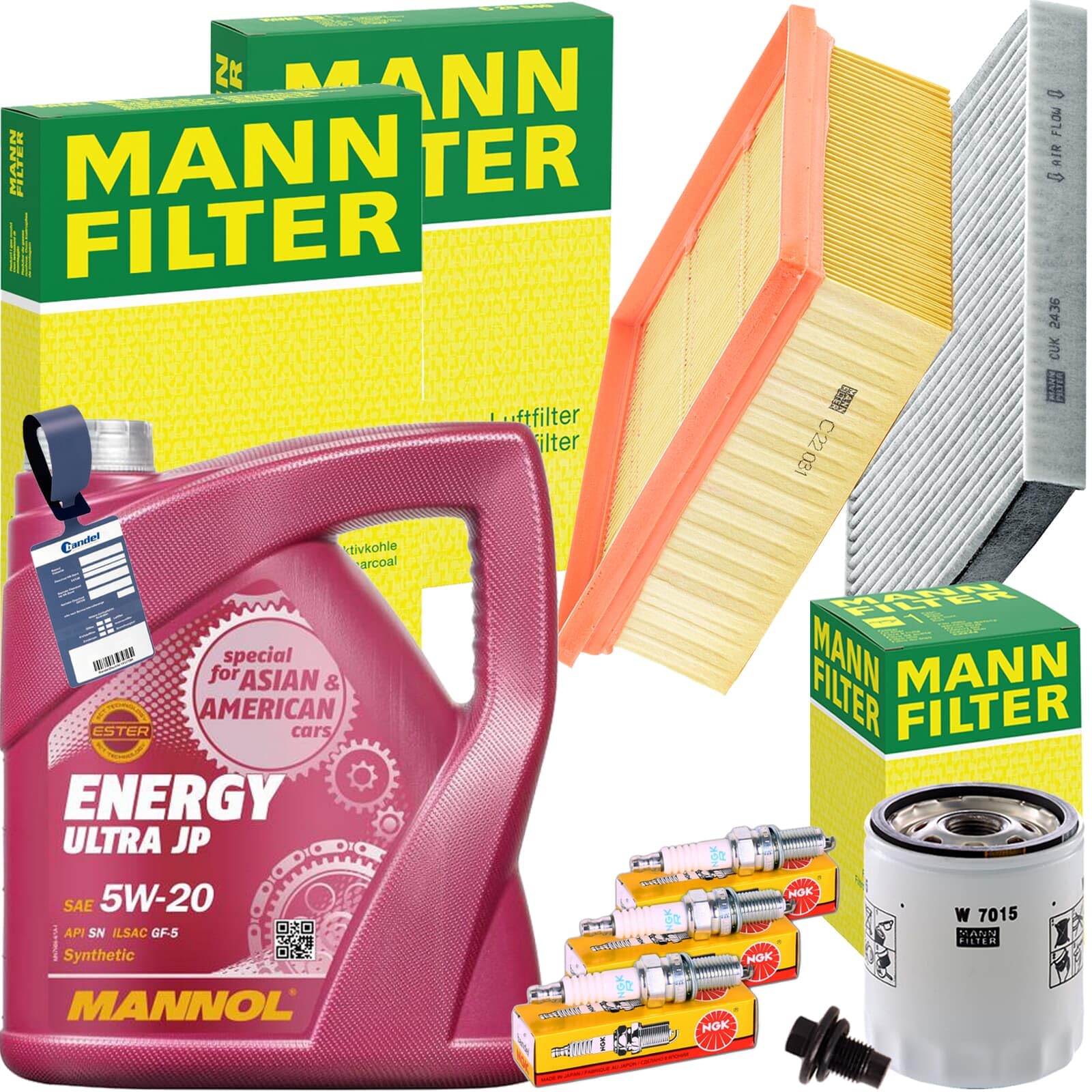Mann Inspektionskit+Mannol 5W-20 Motoröl