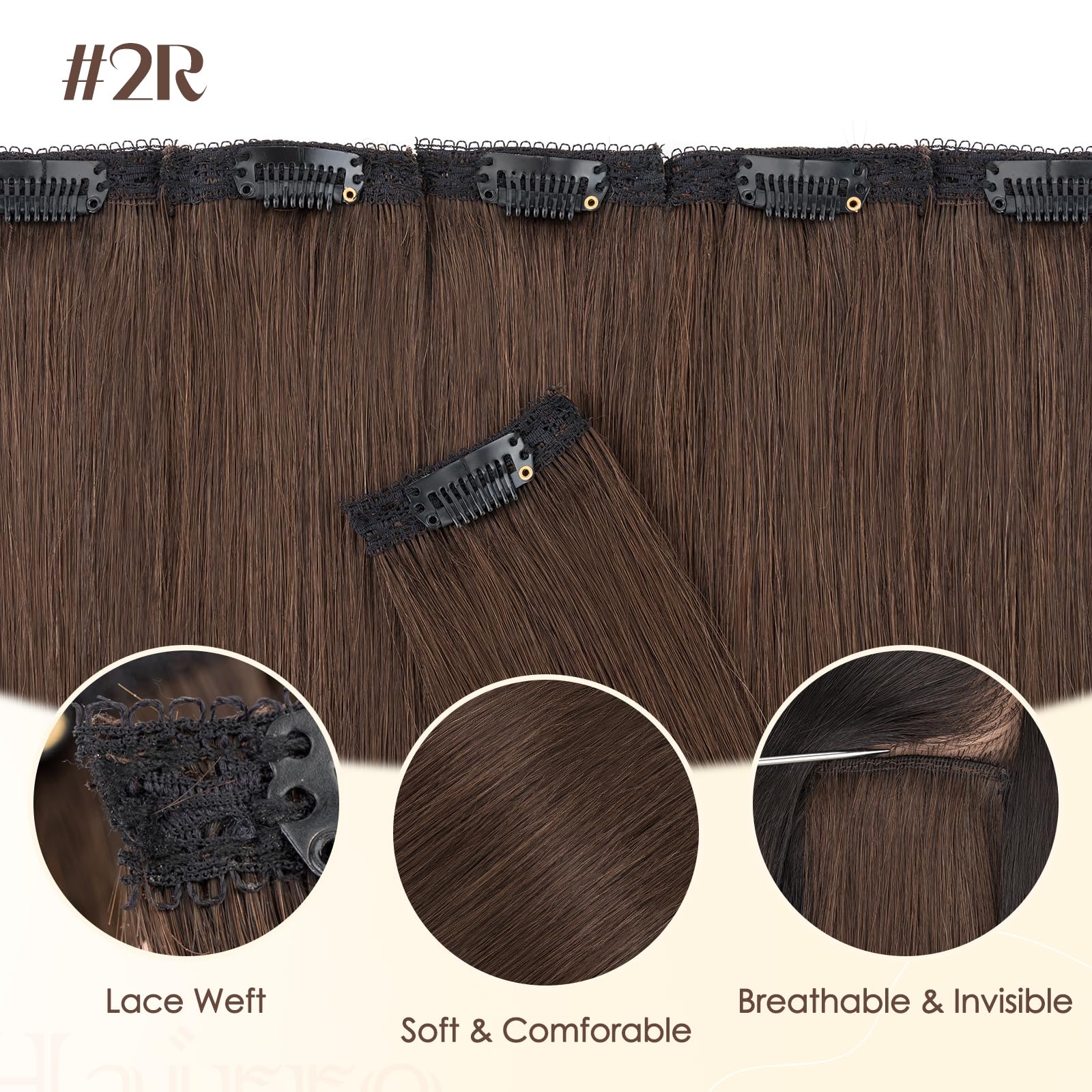 Amazon.com : Hairro 6PCS 6 Clips In Short Hair Extensions  display picture 3