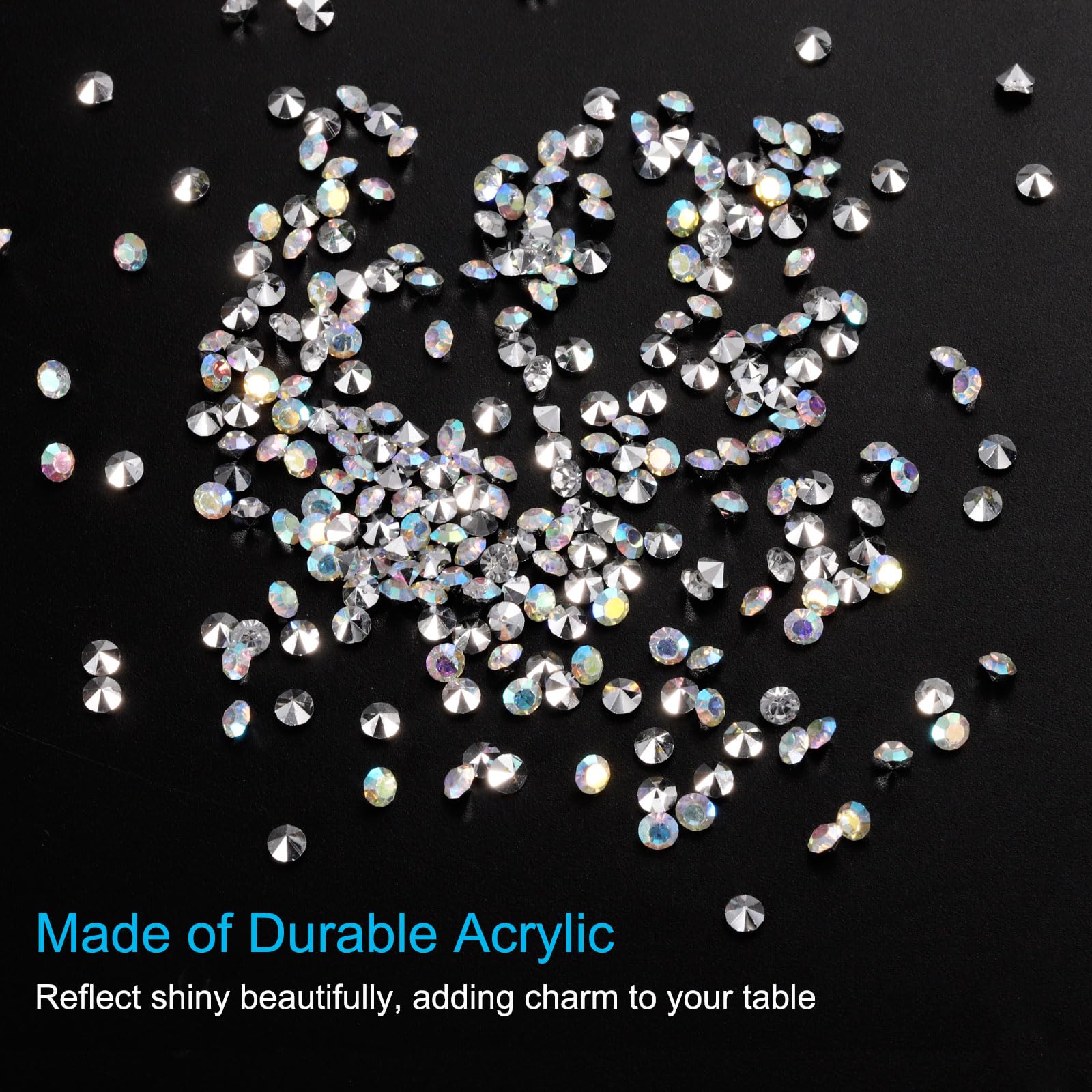 PATIKIL 14000Pcs Wedding Table Scatter Confetti Crystals 3mm Acrylic Diamonds Vase Fillers Gems for Table Centerpiece Decorations Bridal Shower Party - Image 3