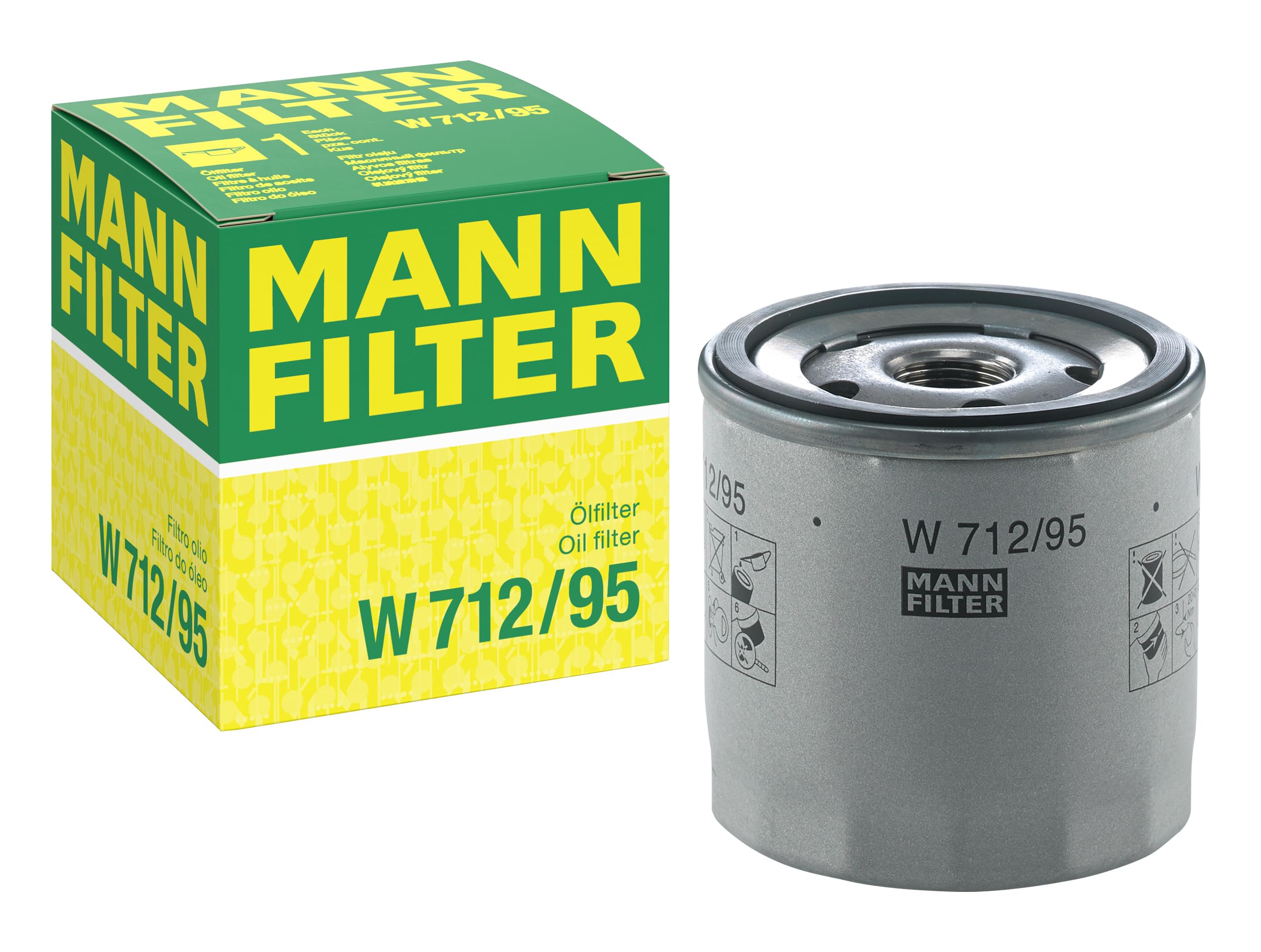 MANN-FILTERW 712/95 Oil Filter - for Cars + Transporters