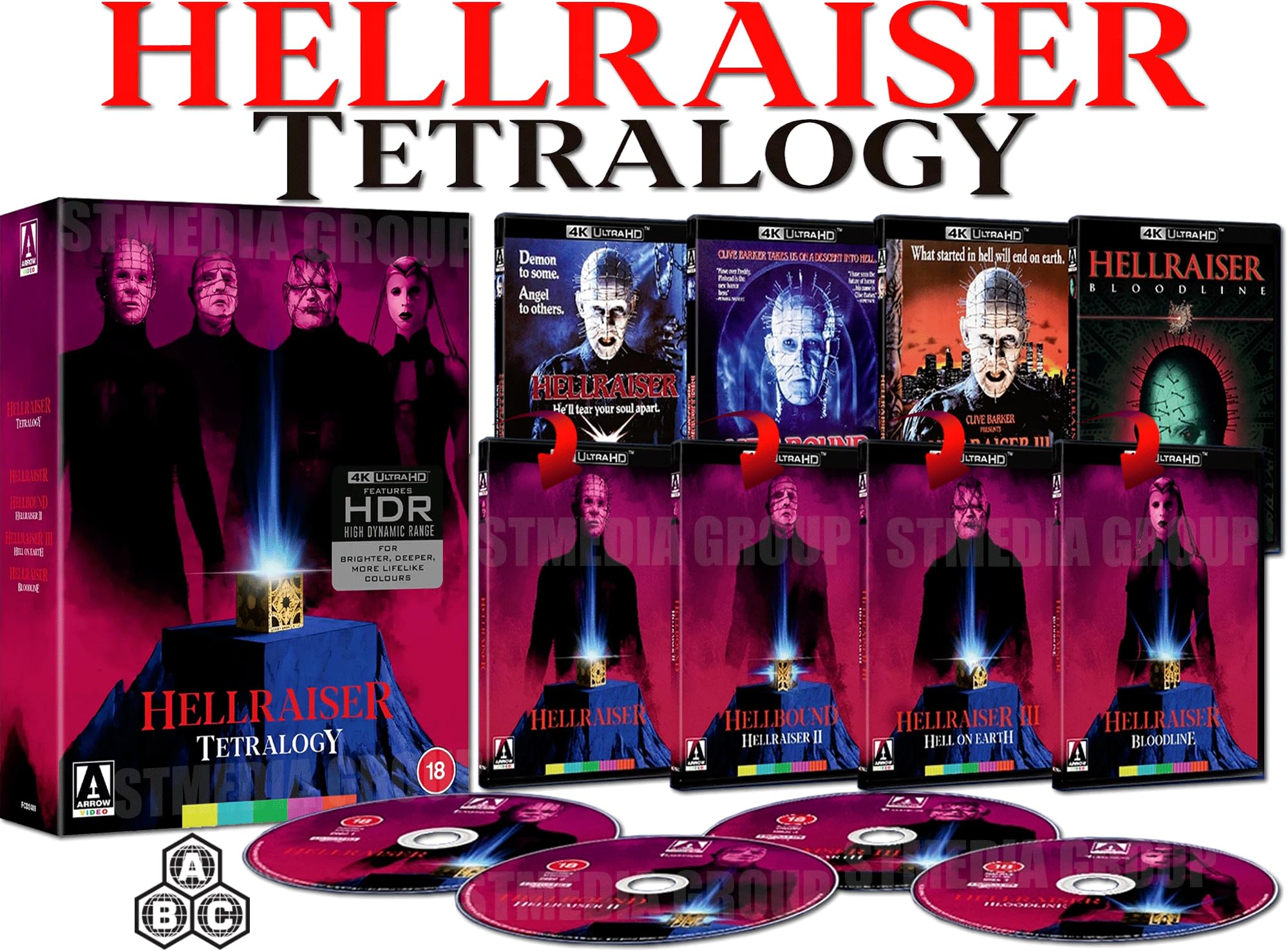 Hellraiser: Tetralogy (Special Edition Collection) [4K UHD + Blu-ray] [Region Free]