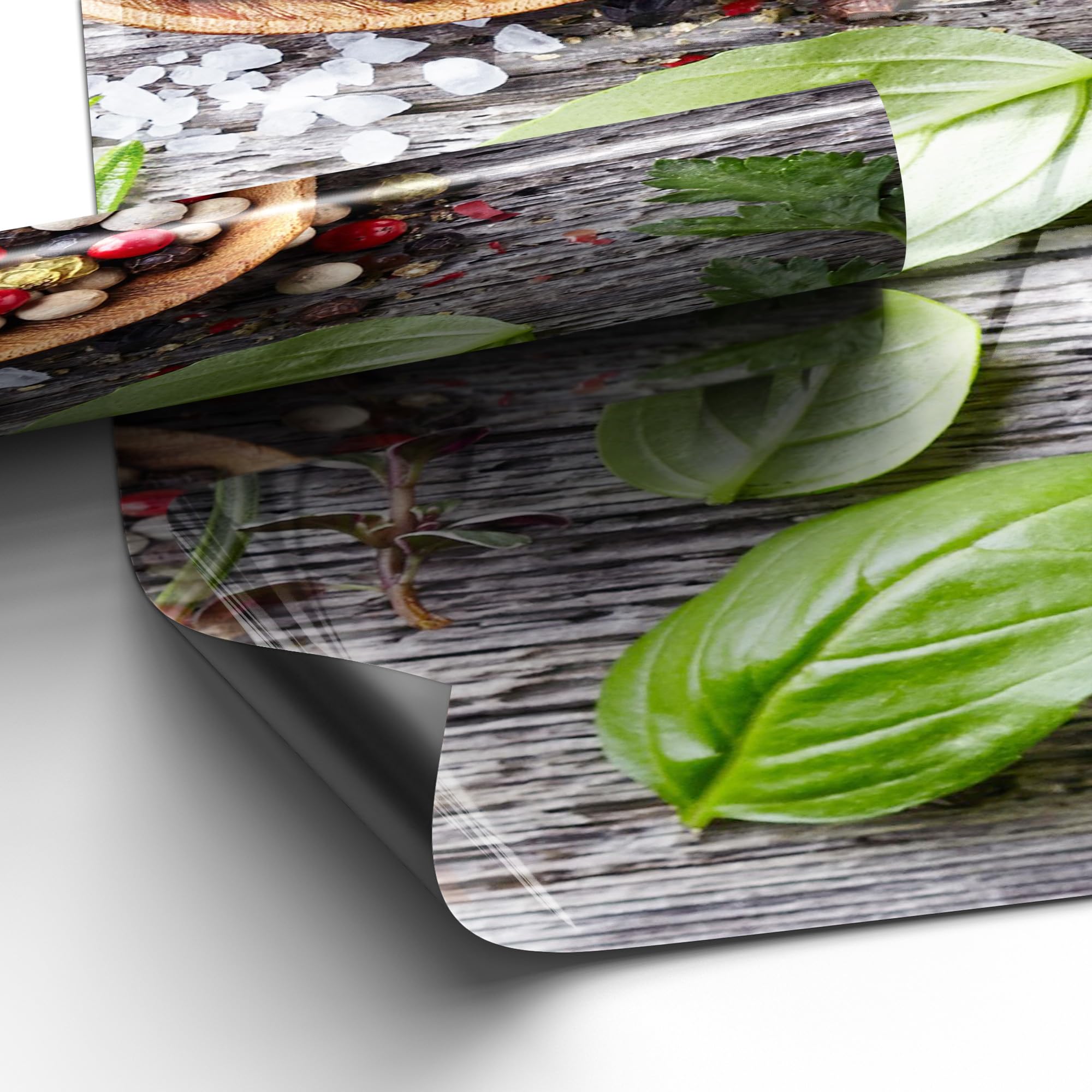 DEQORI Folia magnetyczna do lodówki 60 x 200 cm | motyw zdobiona łyżka kuchenna | dekoracyjna mata magnetyczna ochrona przed zamrażarką | magnetyczna folia dekoracyjna, samoprzylepna, magnetyczna i do