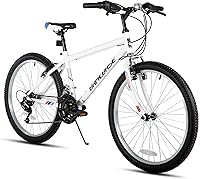 HILAND 24/26 Inch Mountain Bike Men Women Adults - 18 Speeds High-Tensile Steel Frame MTB Beginner Bike