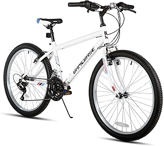 HILAND 24 26 inch Mountain Bike for Men Women, 18 Speeds High-Carbon Steel Frame, Sport Cycling MTB Bicycle for Adult