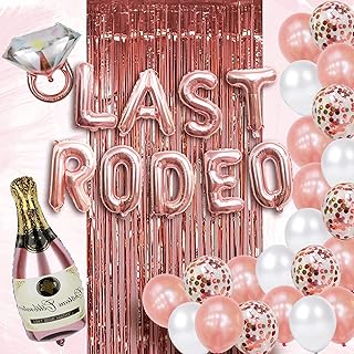 Last Rodeo Bachelorette Party Decorations– Bridal Shower Decorations – Bachelorette Balloons Decor – Disco Cowgirl Bachelorette Party Decorations Favors Supplies Bride To Be Decorations
