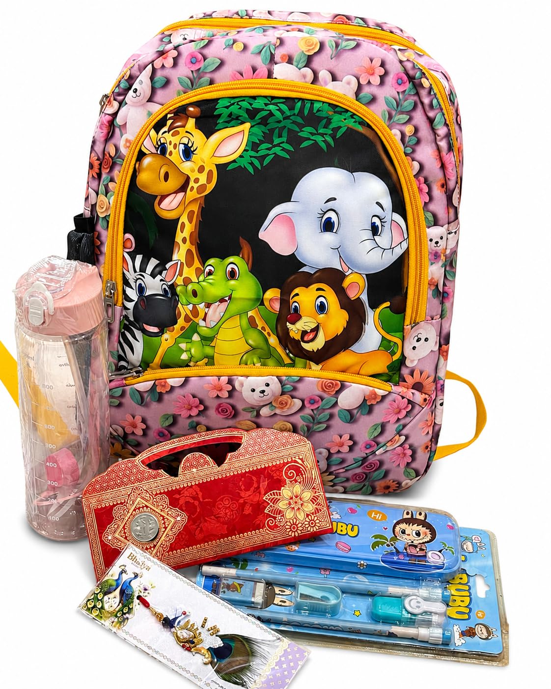 Kids School Combo Set with Backpack, Water Bottle & Pencil Box-picture-39