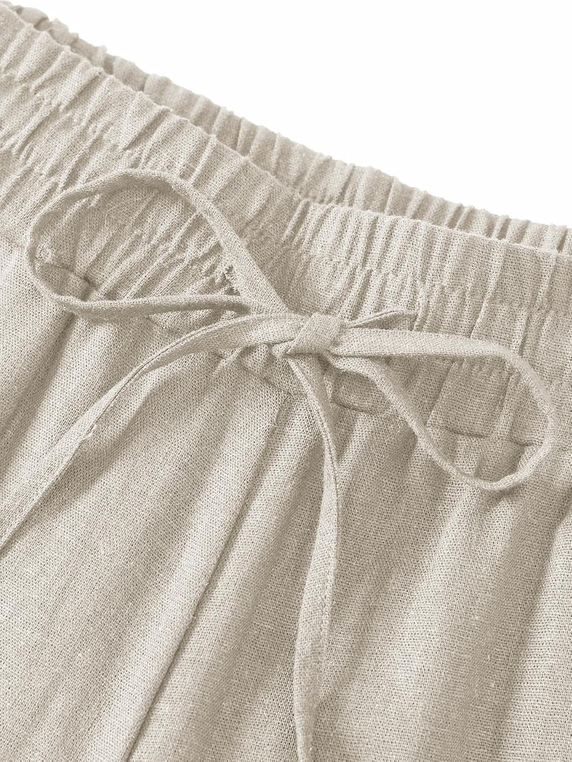 Weintee Women's Petite Linen Pants with Pockets for Summer - Image 5